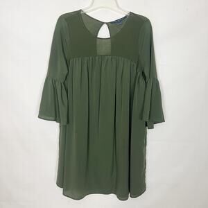knee length dresses for ladies ASYMMETRIC RUCHED MIDI DRESS – Mariah's Fashion main image 0